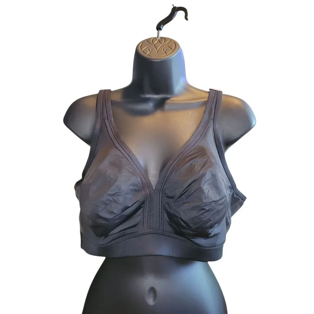 Cacique Black Full-Coverage Bra Size 44 D